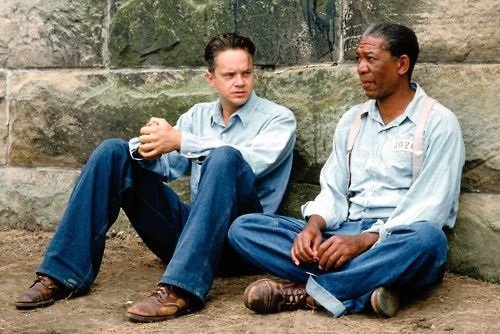 Andy and Red in Shawshank Redemption