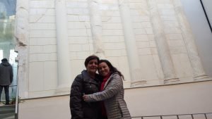 Mariacristina and Carla in front of the cathedral