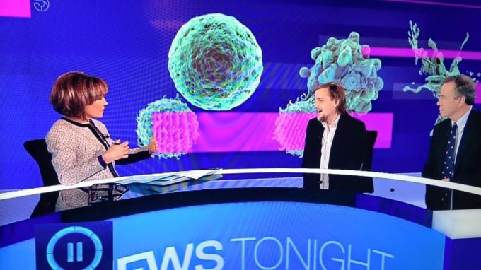 George on 5 News with Sian Williams and Dr John Gribben